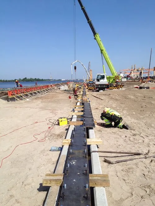 Celtņa sliežu montaža. Rīga Bulk Terminal. Kundziņsala - image 11