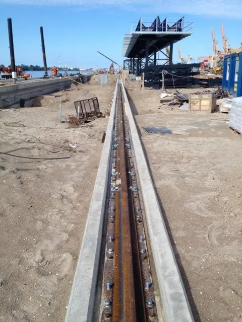 Celtņa sliežu montaža. Rīga Bulk Terminal. Kundziņsala - image 2