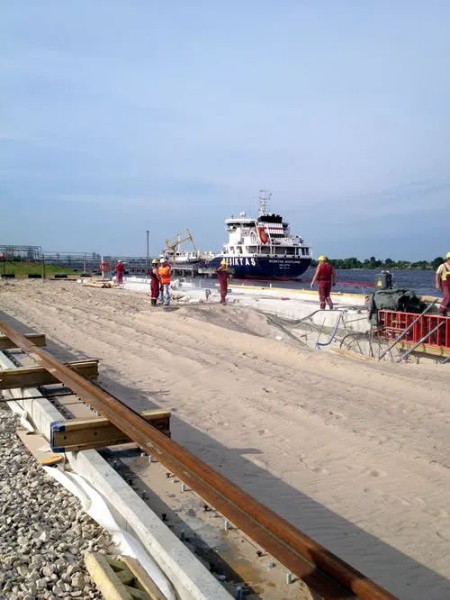 Celtņa sliežu montaža. Rīga Bulk Terminal. Kundziņsala - image 4