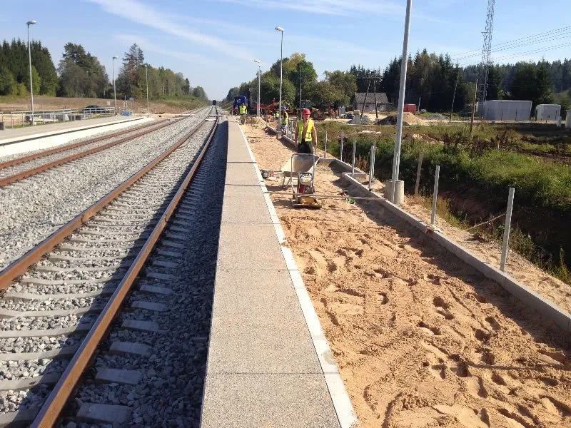 Dzelzceļa stacijas sliežu ceļa izbūve, Alotene - image 8